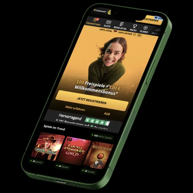 Stargames mobiele app